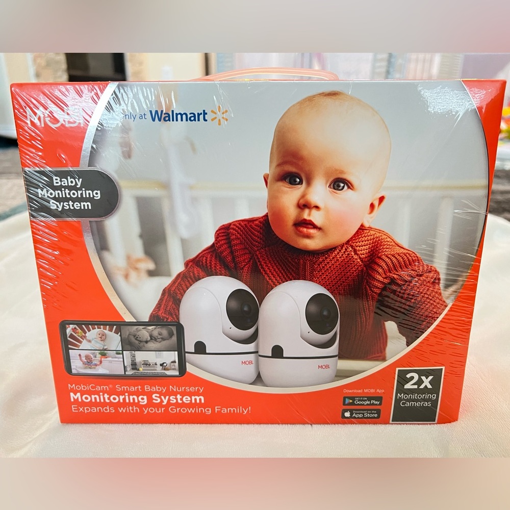 New! Baby Monitor: Mobicam Smart Baby Nursery Monitoring System 2 Cameras